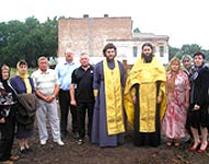 На месте строительства Богоявленского храма