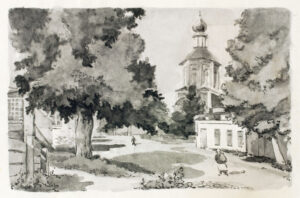 Чечнев А.Н. Вид на Троицкий собор. 1939 г.