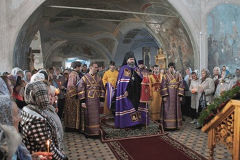Служение в храме родного города. Костерево,  2012 год 