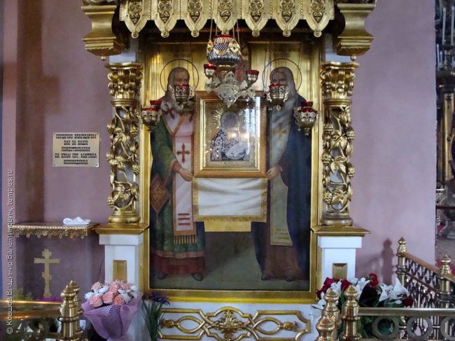Главная святыня храма Мартина Исповедника — древний список Грузинской иконы Божией Матери