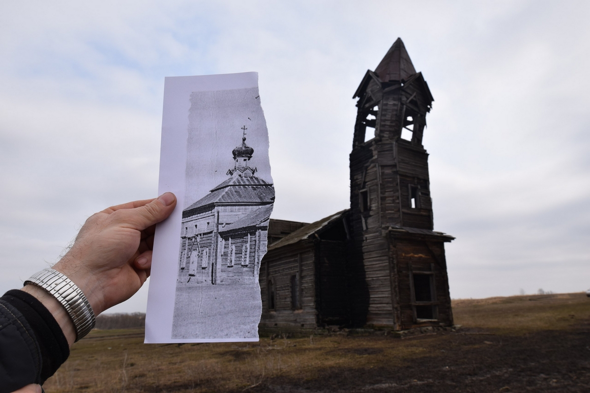 «Когда мужчина шел, у меня вдруг сложилась в голове картина: человек из суетного города приезжает в село и идет к разрушенному храму. Вот же она, композиция! Мне захотелось снять именно такую историю.»