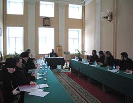 В епархиальном управлении состоялось братское собрание военных священников