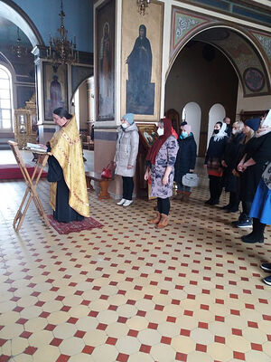 Молебен для подопечных центра "Милосердие"