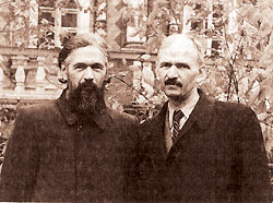 Протоиерей Николай Голубцов (слева) с братом Алексеем