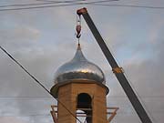 Установка купола и креста на Христорождественский храм, Вольск