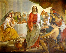 Алексеев Н. М.  (1813-1880).  «Брак в Кане Галилейской».  Роспись для Исаакиевского собора, С-Петербург. Источник:http://mystudies.narod.ru