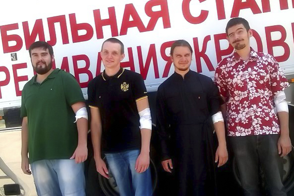 На донорской акции в Свято-Троицком соборе