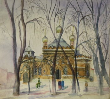Власова Елизавета, 12 лет. Весна и храм