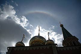 Состоялось великое освящение верхнего храма в честь Рождества Христова в селе Рыбушка Саратовского района. Фото Алексея Леонтьева