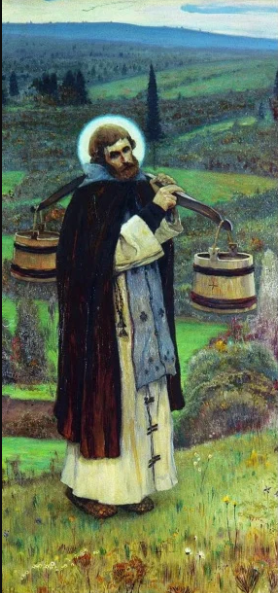 М.В. Нестеров. "Труды преподобного Сергия"
