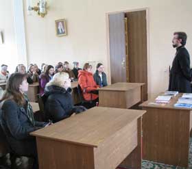 Встреча со студентами и преподавателями отделения психологии СГУ в Саратовской Духовной семинарии