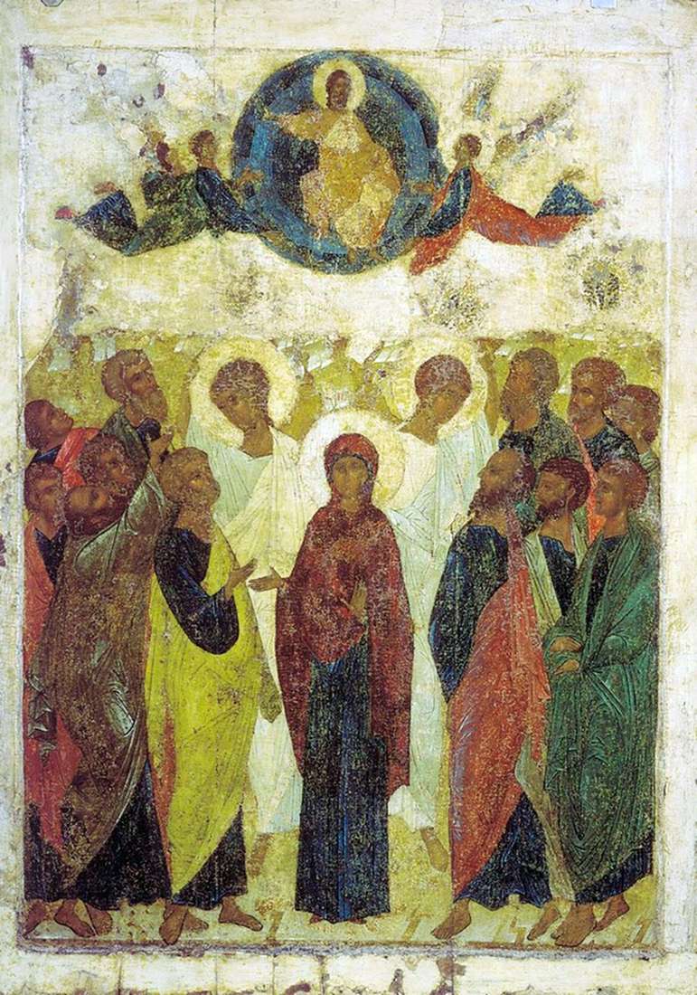 Вознесение Господне. Икона А. Рублева
