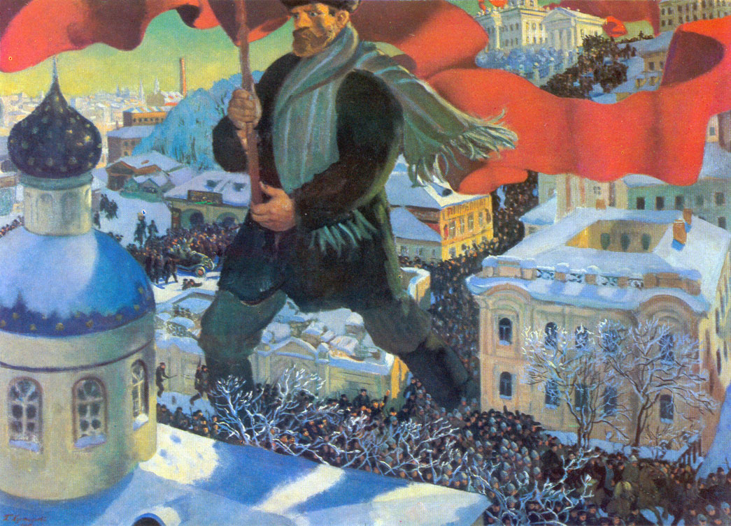 Борис Кустодиев. "Большевик"