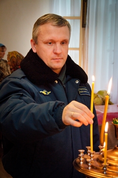 Командир части подполковник Сергей Ковтунов