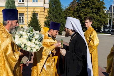Митрополит Игнатий совершил Божественную литургию в университетском храме святых равноапостольных Мефодия и Кирилла