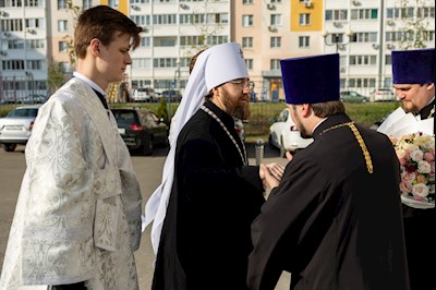 Митрополит Игнатий совершил всенощное бдение в храме в честь Нерукотворного Образа Спасителя г. Саратова