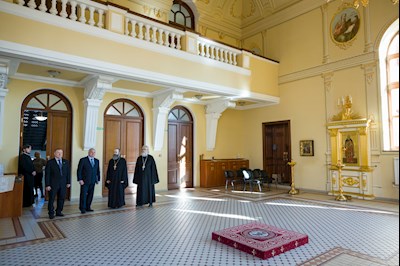 Семинаристы встретились с сенатором Андреем Денисовым
