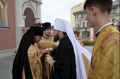 Митрополит Игнатий совершил Божественную литургию в Свято-Троицком кафедральном соборе г. Саратова