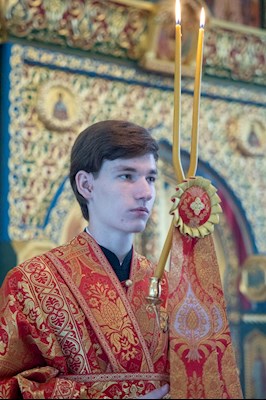 Митрополит Игнатий совершил Божественную литургию в Свято-Никольском мужском монастыре г. Саратова
