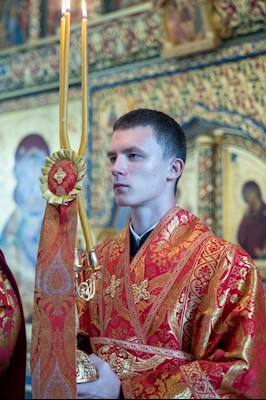 Митрополит Игнатий совершил Божественную литургию в Свято-Никольском мужском монастыре г. Саратова