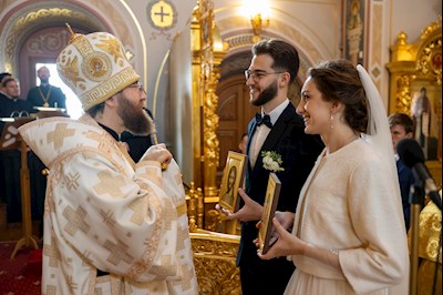 Митрополит Игнатий совершил таинство Венчания в Свято-Троицком кафедральном соборе г. Саратова