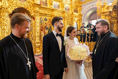 Митрополит Игнатий совершил таинство Венчания в Свято-Троицком кафедральном соборе г. Саратова