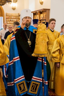 Митрополит Игнатий совершил Божественную литургию в университетском храме святых равноапостольных Мефодия и Кирилла