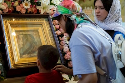 Завершилось трехдневное пребывание в Саратове чудотворной Казанской иконы Божией Матери