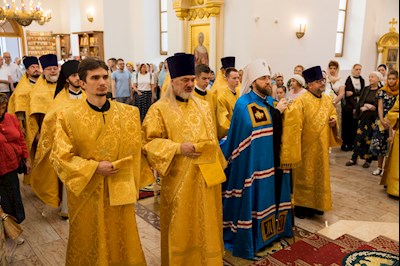 Митрополит Игнатий совершил Божественную литургию в университетском храме святых равноапостольных Мефодия и Кирилла