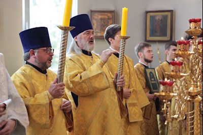 Всенощное бдение в Петропавловском храме г. Саратова