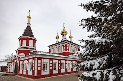 Архиереи Саратовской митрополии совершили Божественную литургию в соборном храме святого благоверного князя Александра Невского г. Ртищево