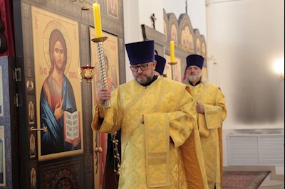Всенощное бдение в Петропавловском храме г. Саратова