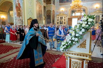 Завершилось трехдневное пребывание в Саратове чудотворной Казанской иконы Божией Матери