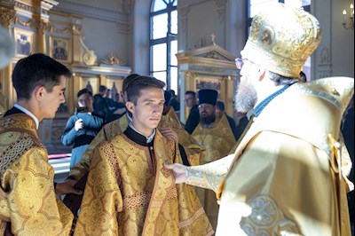 Митрополит Игнатий совершил Божественную литургию в храме апостола и евангелиста Иоанна Богослова при СПДС