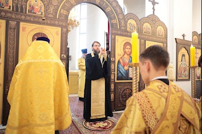 Всенощное бдение в Петропавловском храме г. Саратова