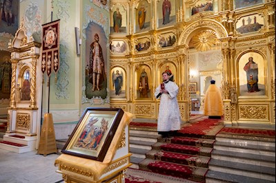 Митрополит Игнатий совершил всенощное бдение в Покровском соборе г. Саратова