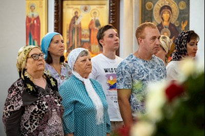 Митрополит Игнатий совершил всенощное бдение в храме в честь Нерукотворного Образа Спасителя г. Саратова