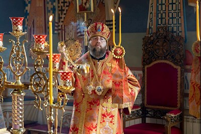 Митрополит Игнатий совершил Божественную литургию в Свято-Никольском мужском монастыре г. Саратова