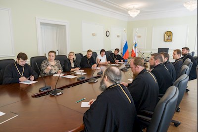 Состоялось совещание по организации пребывания в Саратове мощей великомученика Георгия Победоносца