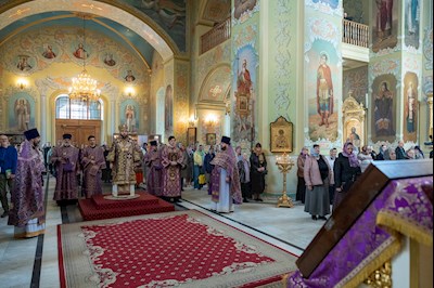 Митрополит Игнатий совершил Божественную литургию в Покровском соборе г. Саратова