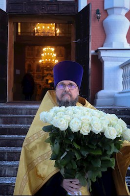 Великая рождественская вечерня в Покровском соборе г. Саратова