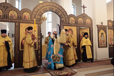 Всенощное бдение в Петропавловском храме г. Саратова
