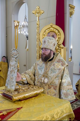 Митрополит Игнатий совершил Божественную литургию в соборном храме святителя Спиридона Тримифунтского г. Саратова