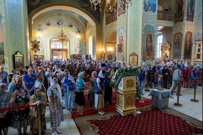 Завершилось трехдневное пребывание в Саратове чудотворной Казанской иконы Божией Матери