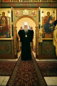 Всенощное бдение на Архиерейском подворье — в храме в честь иконы Божией Матери «Утоли моя печали» г. Саратова