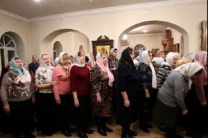 Божественная литургия в храме в честь иконы Божией Матери «Скоропослушница» г. Шиханы Вольского района