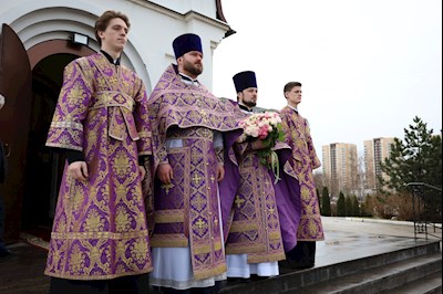 Литургия святителя Василия Великого в Георгиевском храме г. Саратова