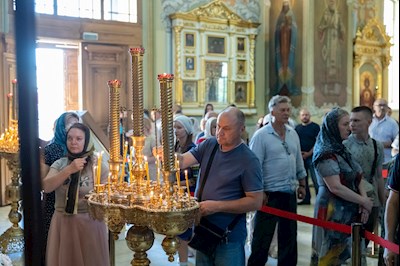 Завершилось трехдневное пребывание в Саратове чудотворной Казанской иконы Божией Матери