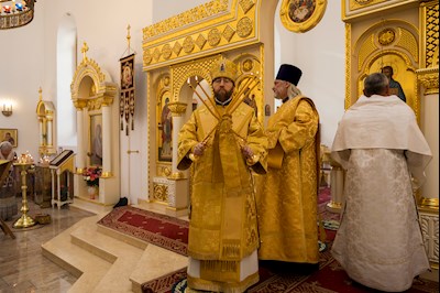 Митрополит Игнатий совершил Божественную литургию в университетском храме святых равноапостольных Мефодия и Кирилла