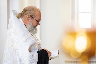 Митрополит Игнатий совершил всенощное бдение в храме в честь Нерукотворного Образа Спасителя г. Саратова